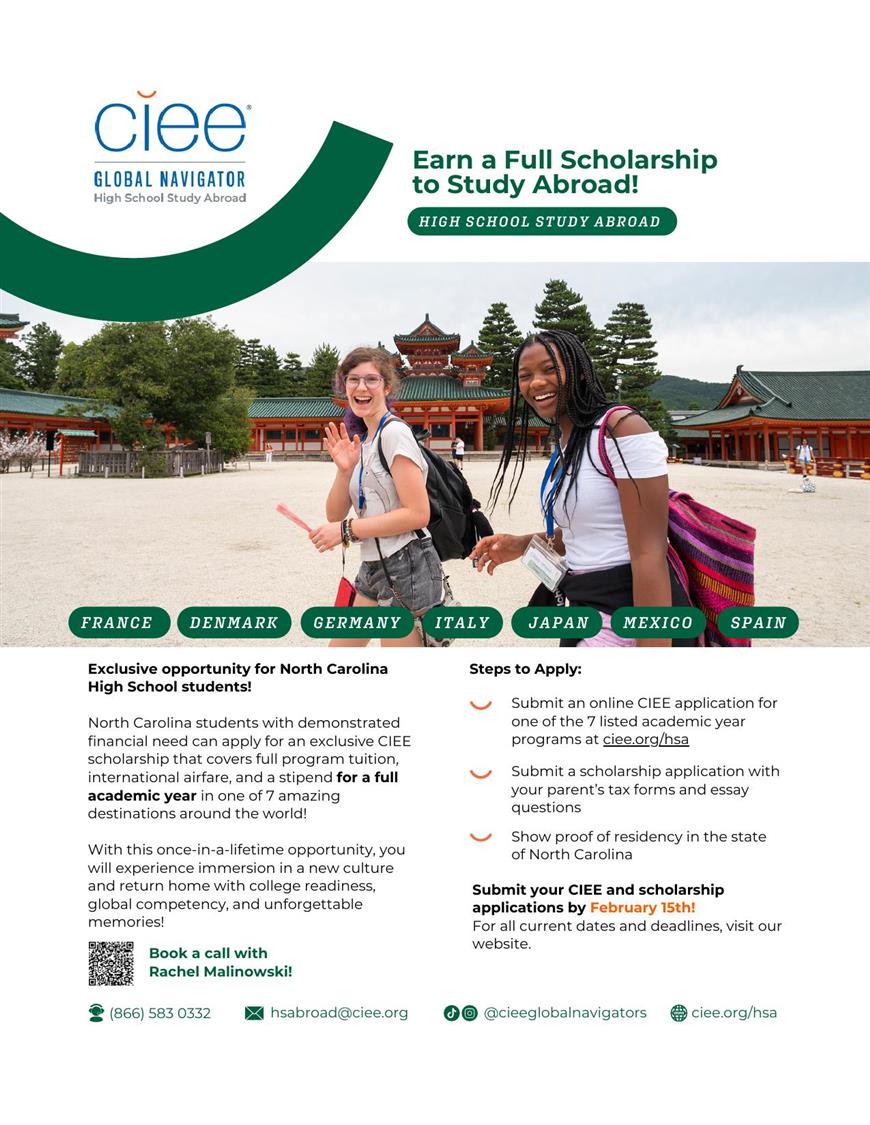  CIEE’s High School Abroad programs and DeNoyelle’s Scholarship